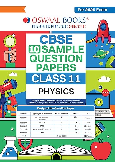 Oswaal Cbse Sample Question Papers Class 11 Physics Book (For 2025 Exam)