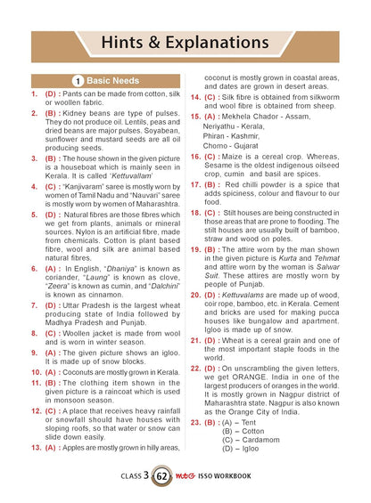 MTG International Social-Studies Olympiad (ISSO) Workbook Class 3 - Chapter-wise MCQs with Achievers Section - SOF Olympiad Books For 2026-27 Exam