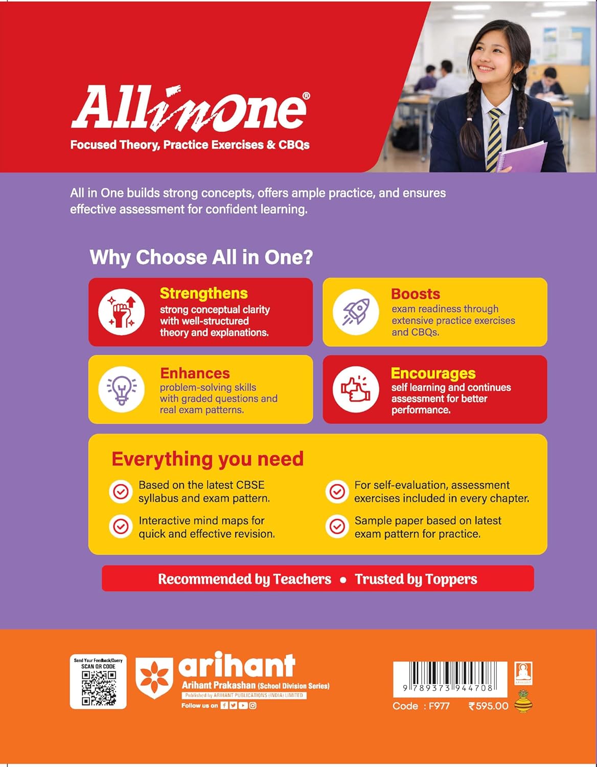 Arihant All in One Chemistry Class 12 for CBSE Exam 2026-27 | NCERT Based Complete Theory, Practice Exercises, CBQs, A-R, Sample Papers & Mind Maps | Revised Edition as per Latest Syllabus