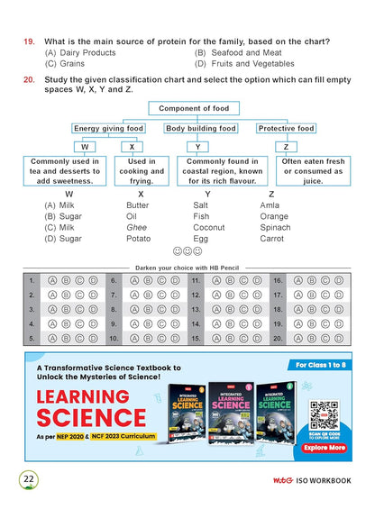 MTG International Science Olympiad (ISO) Workbook Class 3 - Chapter-wise MCQs, Quick Recap with Achievers Section - SOF Olympiad Books For 2026-27 Exam