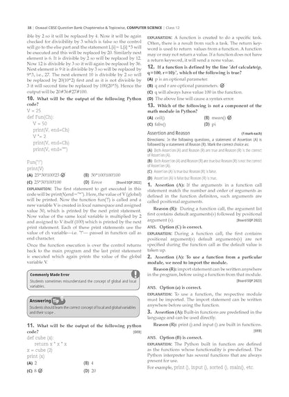 Oswaal CBSE Question Bank Chapterwise and Topicwise SOLVED PAPERS Class 12 Computer Science For Exam 2026