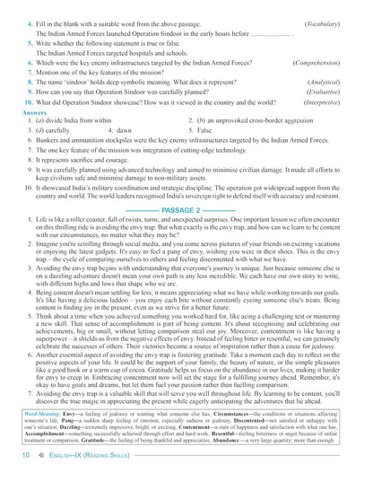 Full Marks English Complete Study Material for Class 9 | Based on New NCERT Textbook KAVERI | Includes Chapterwise Summary, Self-Assessment & Practice Papers | For Level R2