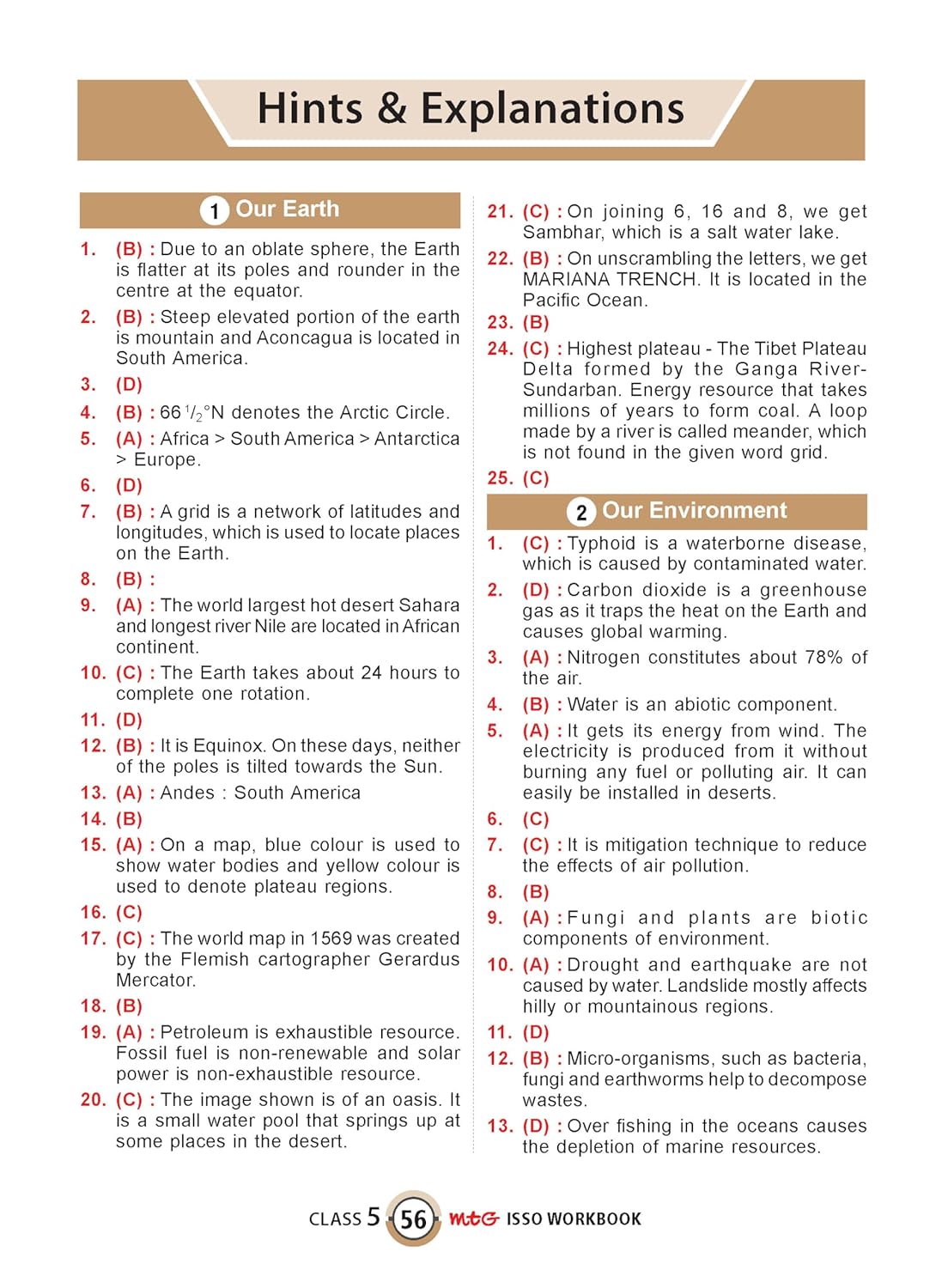 MTG International Social-Studies Olympiad (ISSO) Workbook Class 5 - Chapter-wise MCQs with Achievers Section - SOF Olympiad Books For 2026-27 Exam