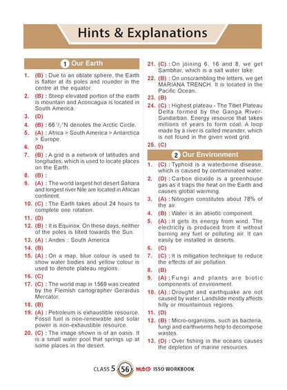 MTG International Social-Studies Olympiad (ISSO) Workbook Class 5 - Chapter-wise MCQs with Achievers Section - SOF Olympiad Books For 2026-27 Exam