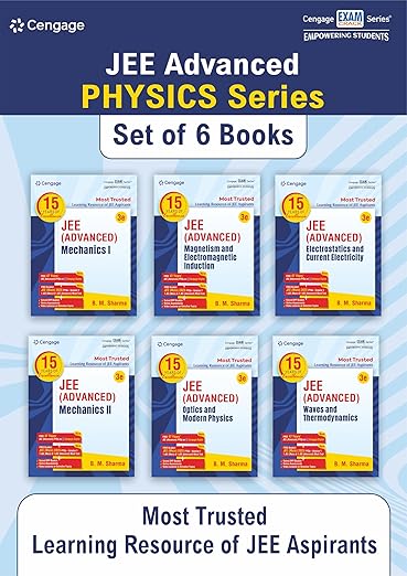 Physics Combo for JEE Advanced (Set of 6 Books) | Mechanics I & II + Electrostatics + Magnetism + Optics + Waves + Thermodynamics Includes FREE 47 Years JEE Advanced PYQs (1978–2024) + HD Video Solutions + Online Assessments | 2025–26 Edition  | CENGAGE