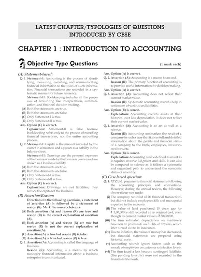 Oswaal CBSE Question Bank Class 11 Accountancy, Chapterwise and Topicwise Solved Papers For 2026 Exams