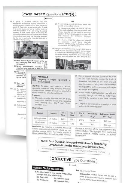 Educart CBSE Class 9 Science Advanced Level Question Bank 2027 | Simplified Notes, Hots Questions Step-wise Answers & Sample Papers as per Latest Syllabus for 2026-27 Exam