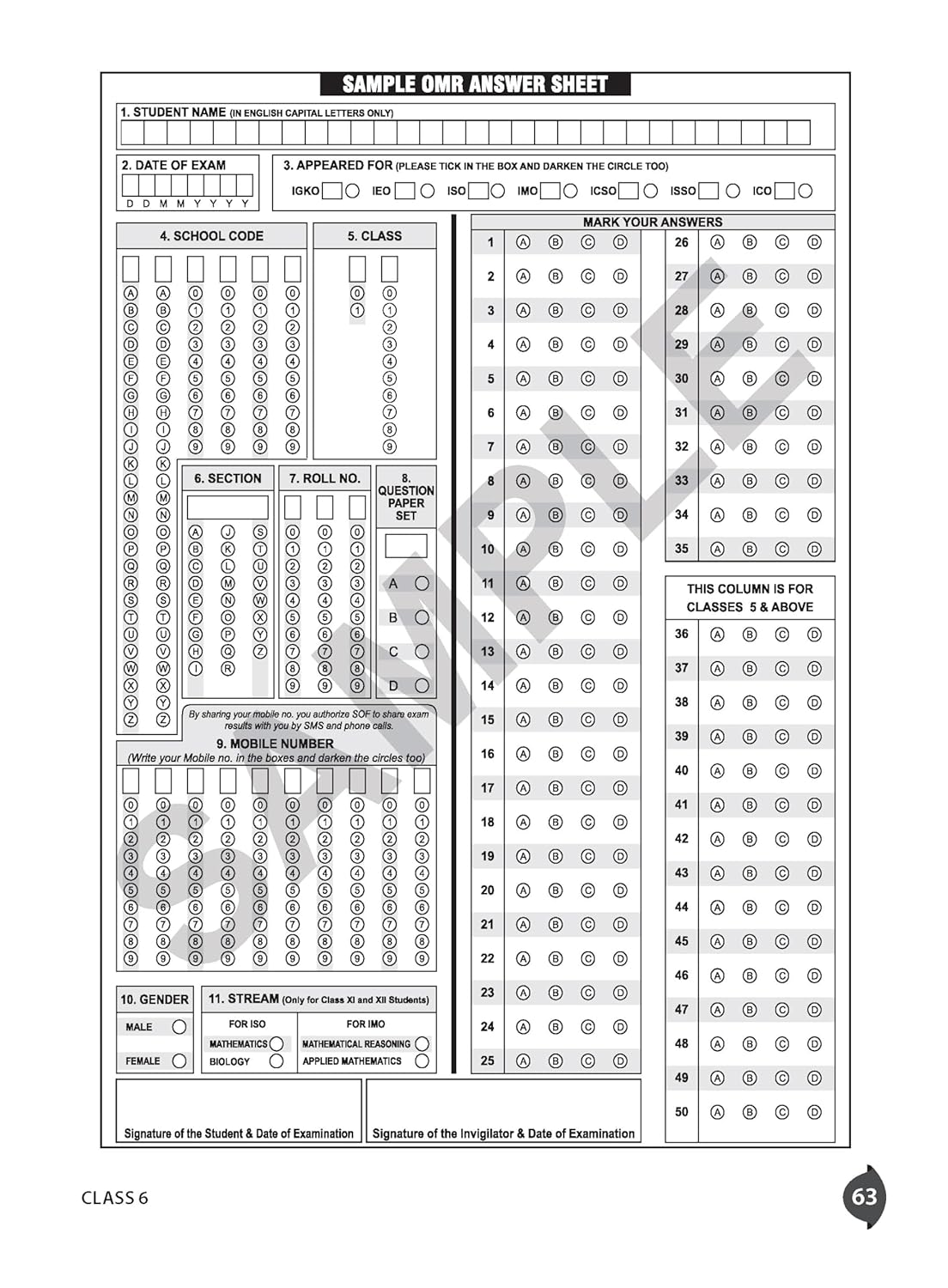 MTG International General Knowledge Olympiad (IGKO) Workbook Class 6 - Chapter-wise MCQs with Achievers Section - SOF Olympiad Books For 2026-27 Exam