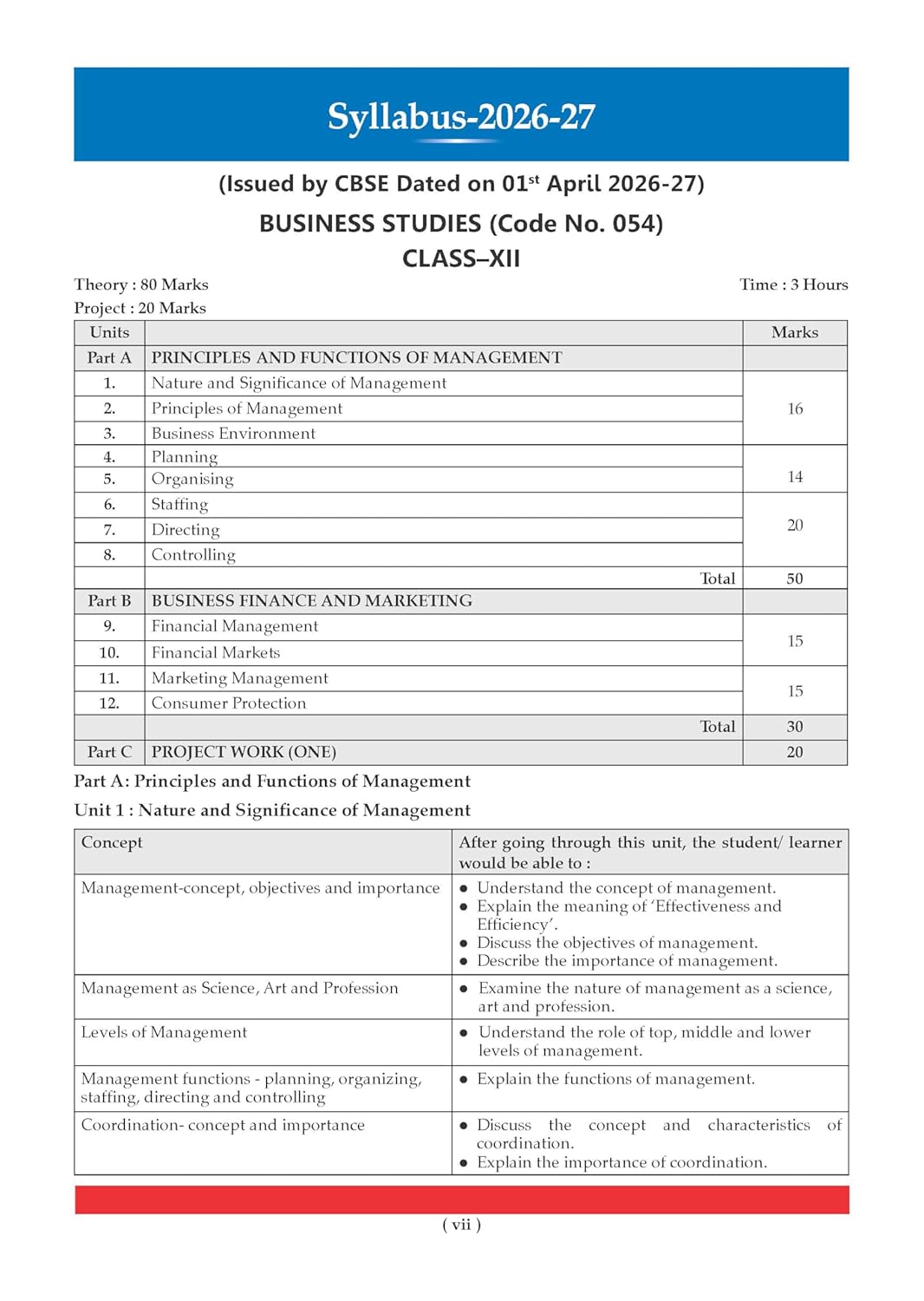 Oswaal CBSE Class 12 Business Studies Question Bank | Chapter & Topic-wise Solved Papers (2017–2026) | Based on Latest Syllabus (April 2026) | Includes 2026 Papers | For 2027 Exam