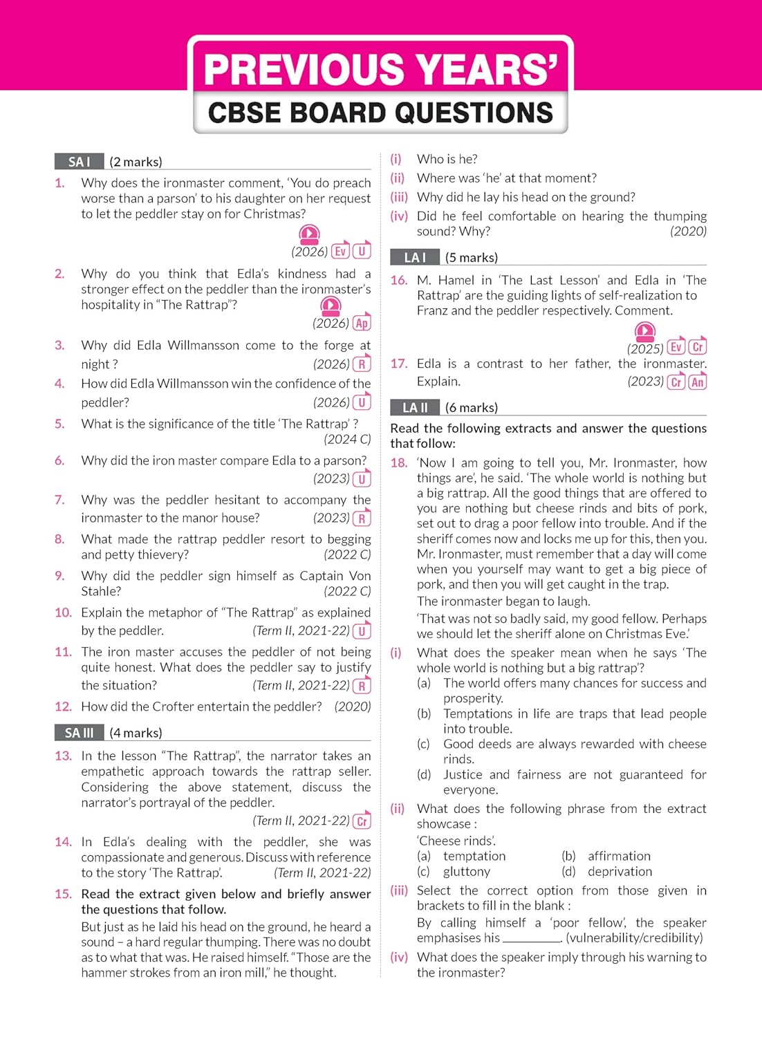 MTG CBSE Class 12 PYQs Book | 10 Years (2026-2017) Chapterwise Topicwise Solved Papers Class 12 English Core - CBSE Champion For 2027 Exam | Free ... | CBSE Sample Papers (As Per Latest Pattern)