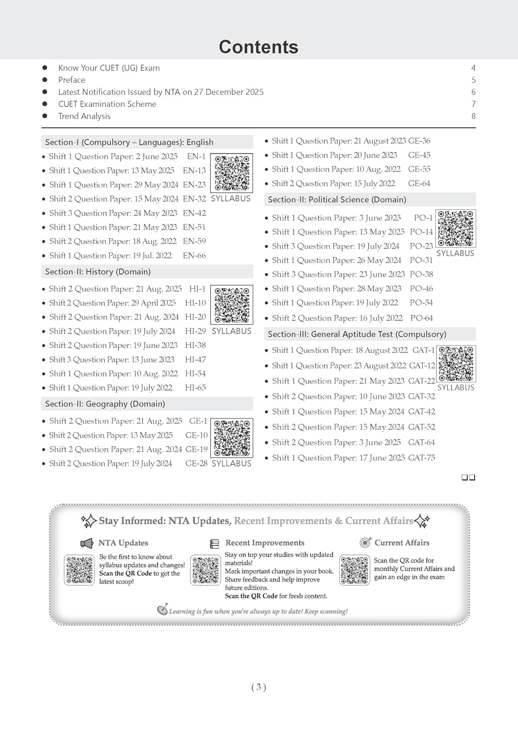 Oswaal NTA CUET (UG) 40 Combined Previous Years’ Solved Papers (2022-25) | Humanities Stream (English, History, Geography, Political Science, General Aptitude Test) For 2026 Exam