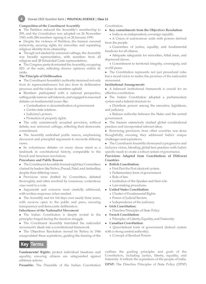 Oswaal CBSE Question Bank Class 11 Political Science, Chapterwise and Topicwise Solved Papers For 2026 Exams