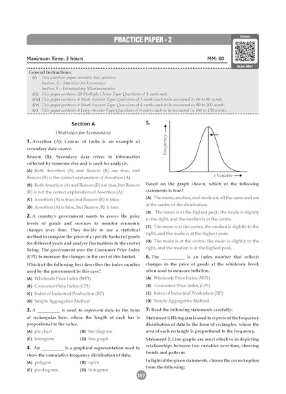 Oswaal CBSE Question Bank Class 11 Economics, Chapterwise and Topicwise Solved Papers For 2026 Exams