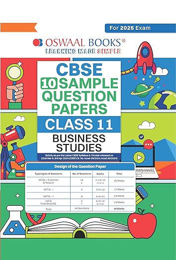 Oswaal CBSE Sample Question Papers Class 11 Business Studies (For 2025 Exam)