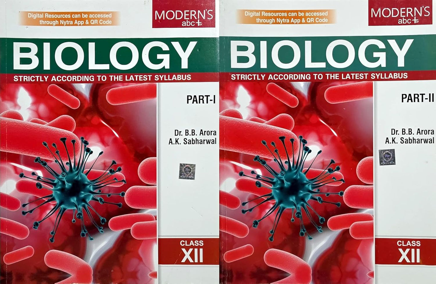 Modern ABC+ Biology (Part I & II) for Class 12 - by Dr. B.B. Arora, A.K. Sabharwal (2026-27 Examination)