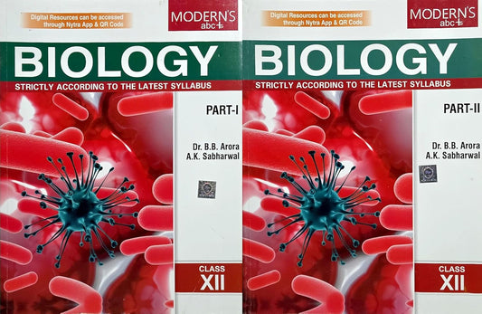 Modern ABC+ Biology (Part I & II) for Class 12 - by Dr. B.B. Arora, A.K. Sabharwal (2026-27 Examination)