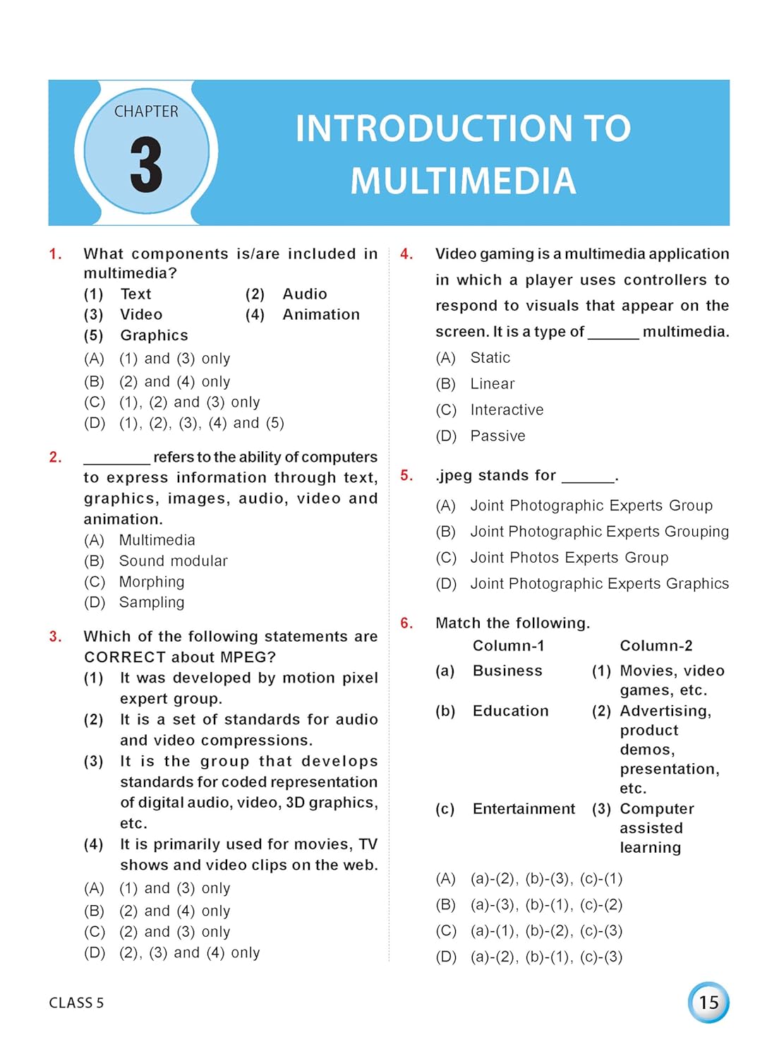 MTG International Computer Science Olympiad (ICSO) Workbook Class 5 - Chapter-wise MCQs, Quick Recap with Achievers Section - SOF Olympiad Books For 2026-27 Exam
