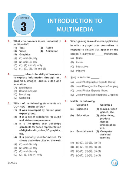 MTG International Computer Science Olympiad (ICSO) Workbook Class 5 - Chapter-wise MCQs, Quick Recap with Achievers Section - SOF Olympiad Books For 2026-27 Exam