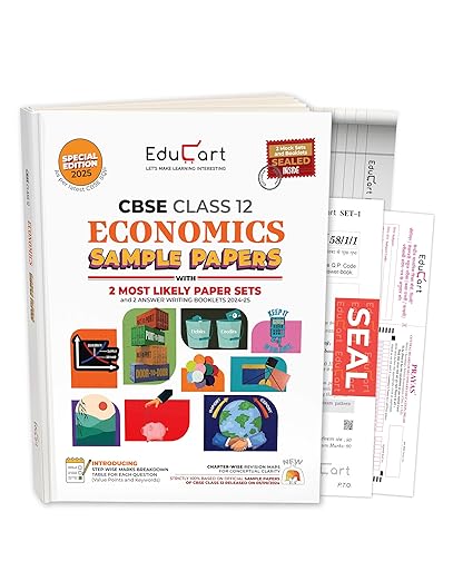 Educart CBSE Economics Class 12 Sample Papers 2024-25 (On Latest CBSE Sample Paper of 5th Sep 2024) FOR 2025