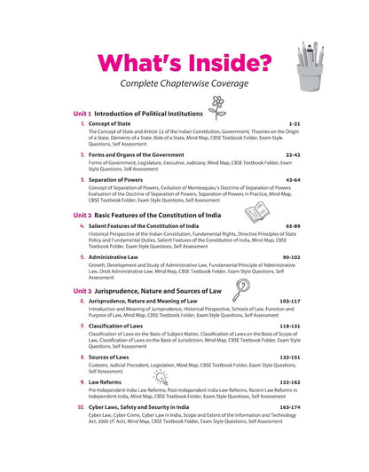 Arihant All in One Legal Studies Class 11 for CBSE Exam 2026-27 | NCERT Based Complete Theory, Practice Exercises, CBQs, A-R, Sample Papers & Mind Maps | Revised Edition as per Latest Syllabus