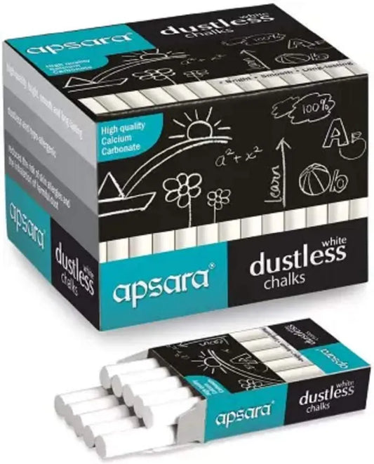 Apsara Basic NA Dustless Chalk (100 Sticks)