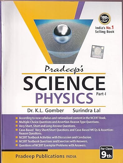 Pradeep's Science Part -1 Physics for CBSE Class 9 - Examination 2024-2025 | Pradeep