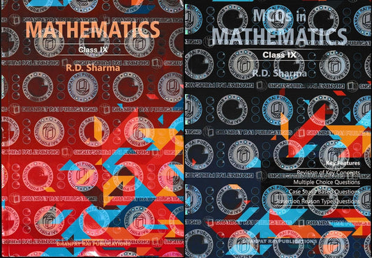 RD Sharma Mathematics for Class 9 CBSE - MAIN BOOK + MCQ BOOK - Combo Set of 2 Books Based on Latest 2026 NCERTs [ORIGINAL BOOK-TOP GRADE PAPER & PRINT] - For 2026-27 Exams