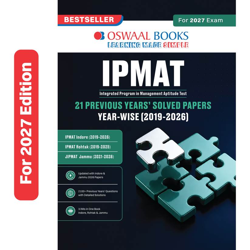 Oswaal IPMAT 21 Previous Years' Solved Papers (2019 – 2026) | Latest 2026 Solved Papers | 2100+ Questions with Detailed Solutions | IPMAT Indore, Rohtak & JIPMAT | Trend Analysis (2022 – 2026) | Oswaal AI