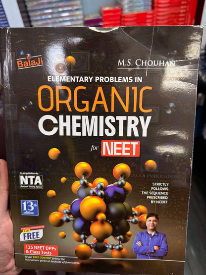 MS Chouhan - Elementary Problems in Organic Chemistry for NEET + Solution for the Same - Set of 2 Books - 13th Edition- 2026 Exams [ENGLISH LANGUAGE - ORIGINAL TOP GRADE PAPER & PRINT] 