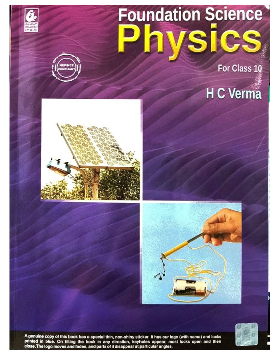 Foundation Science Physics For Class 10 by hc verma | HC VERMA