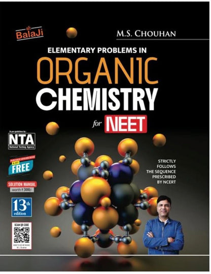 MS Chouhan - Elementary Problems in Organic Chemistry for NEET + Solution for the Same - Set of 2 Books - 13th Edition- 2026 Exams [ENGLISH LANGUAGE - ORIGINAL TOP GRADE PAPER & PRINT] 