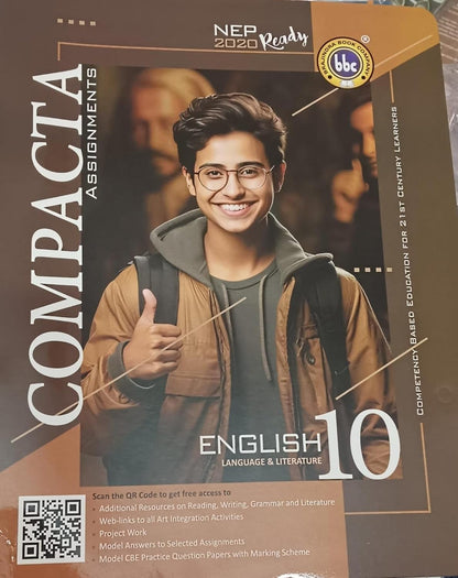 BBC Compacta Class 10 English Worksheet with Literature Companion Only Paperback (2024-2025) – 1 January 2024