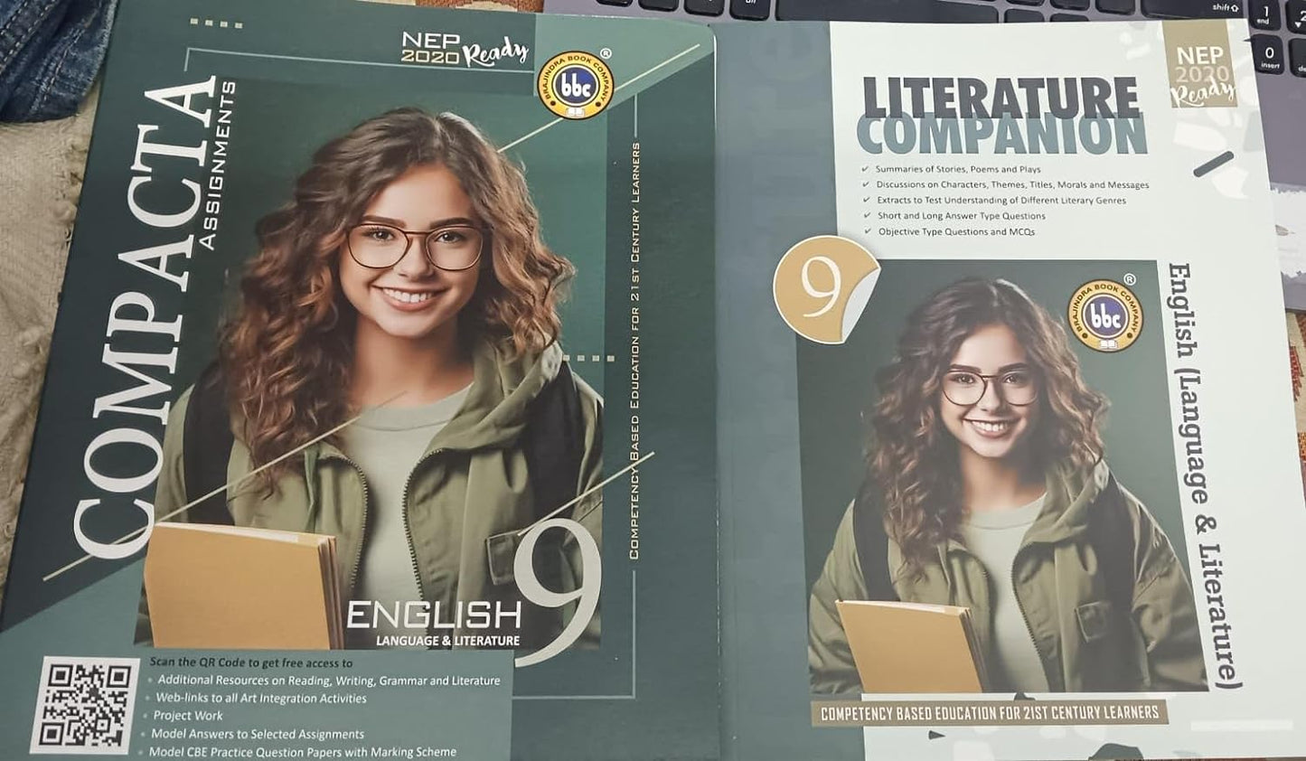 BBC BOOK ENGLISH COMPACTA with Literature Companion FOR Assignments Book 9 Class (2023-24) NEW Perfect Paperback – 1 January 2023