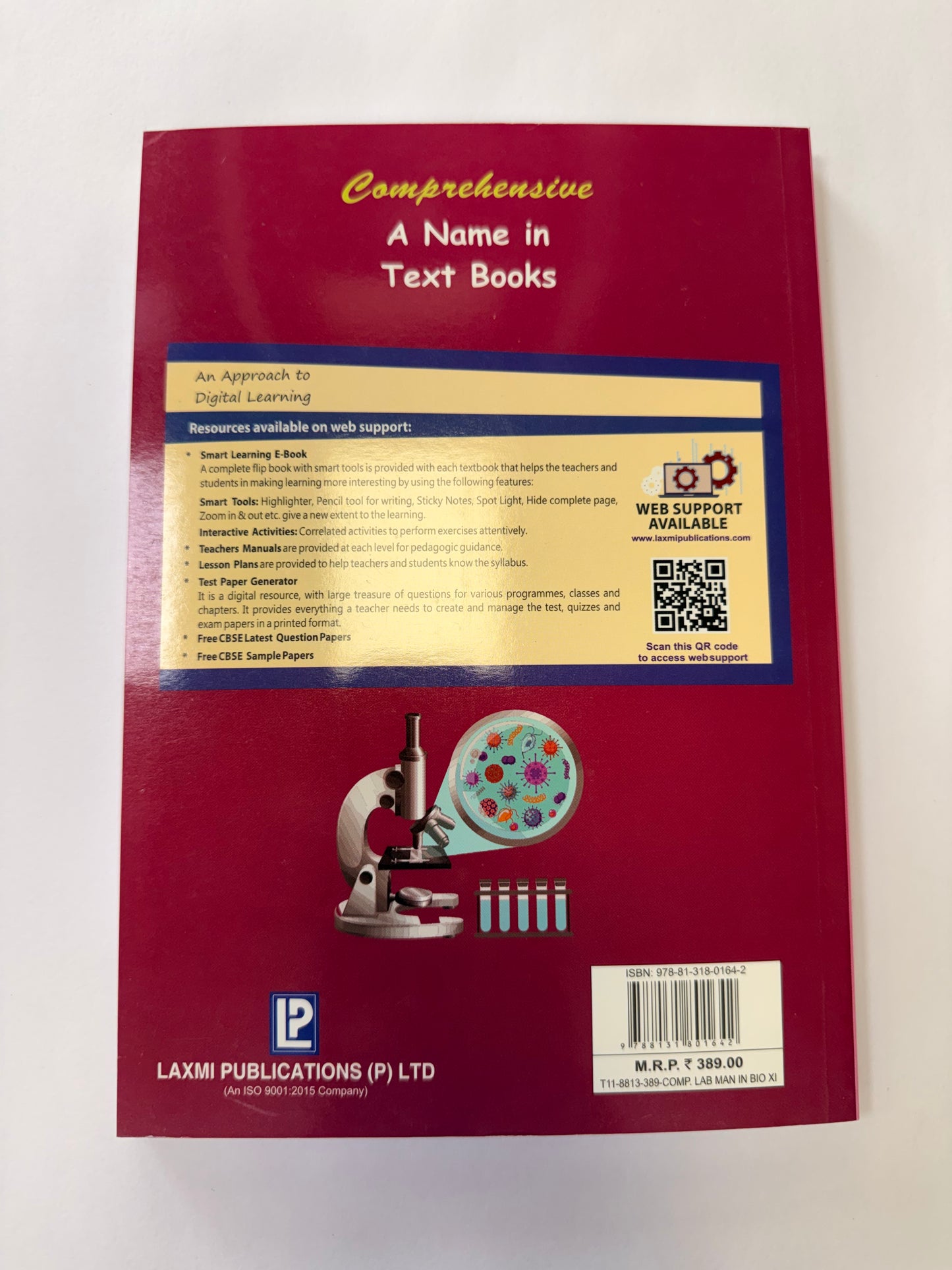 Comprehensive Laboratory Manual In Biology For Class 11 - CBSE - Examination 2026-27 (Book Only)