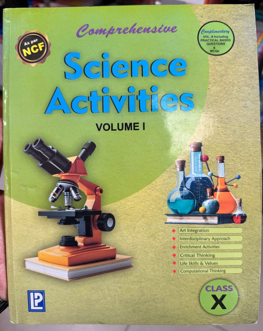 Comprehensive Science Activities – Class 10 | CBSE 2026 | Hardcover Lab Manual (Book + Notebook)