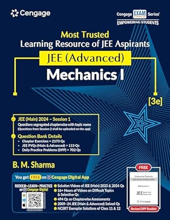 JEE Advanced Mechanics I with Free Online Assessments and Digital Content (Concept videos and Solution videos) 2024 | CENGAGE