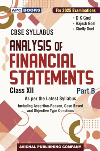 DK GOEL Analysis of Financial Statements Book for Class 12 Part B - CBSE - Examination 2024-2025