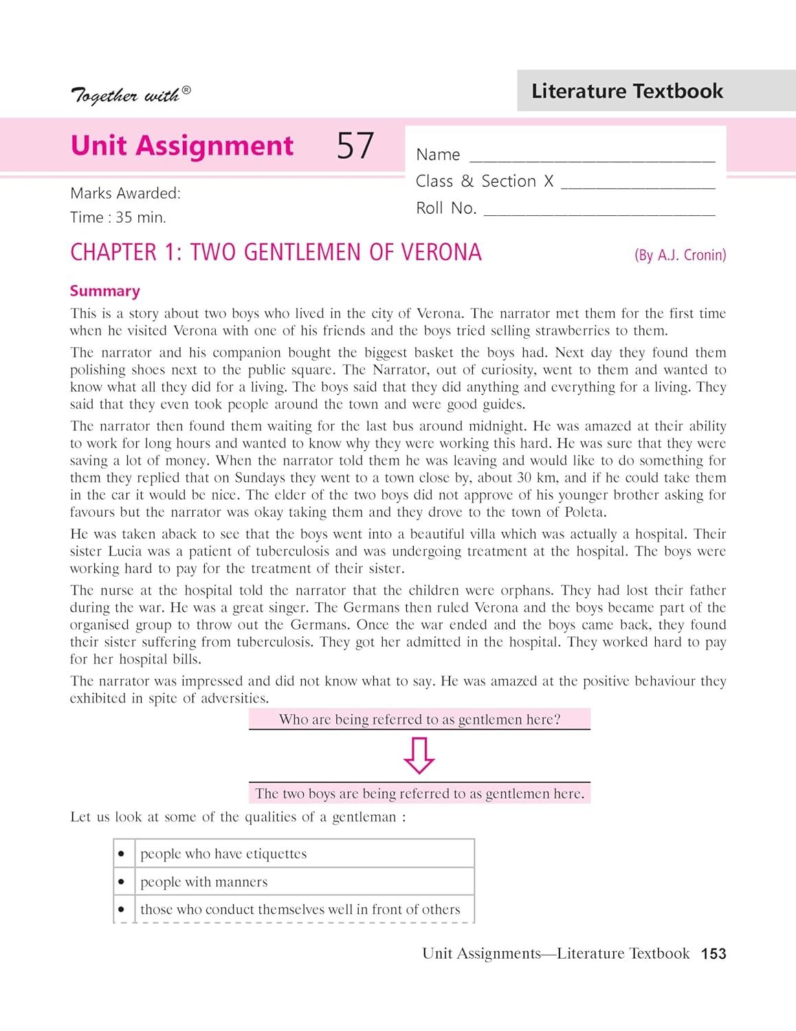 Together with CBSE Question Bank Class 10 English Communicative for 2025 Exam (Chapterwise & Topicwise)