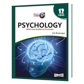 Full Marks PSYCHOLOGY CBSE Support Book Class 12 | NCERT Solutions | Question Bank | Reference Books | Help Books | Chapterwise Solutions | NCERT Textual Questions | Study Material | Practice Material