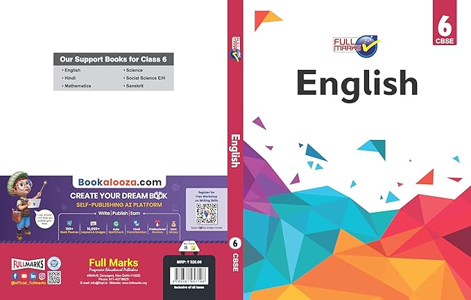 Full Marks English CBSE Support Book Class 6 | NCERT Solutions | Question Bank | Reference Books | Help Books | Chapterwise Solutions | NCERT Textual Questions | Study Material | Practice Material