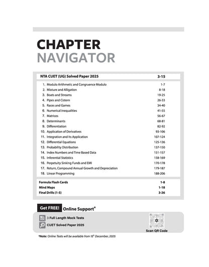 CUET UG 2026 Applied Mathematics | Chapterwise Notes & Question Bank | Based on NTA Pattern | 1000+ NCERT MCQs, Assertion Reason & Case-Based Questions | Chapterwise Mindmaps & Flash Cards | Free Online Digital Support