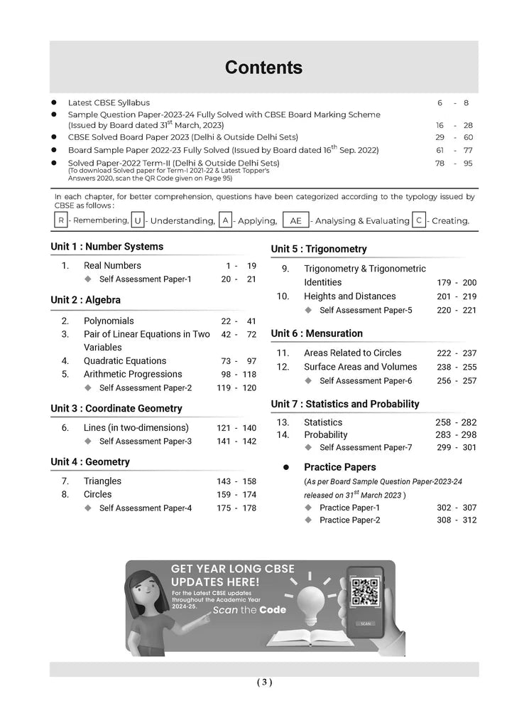 CBSE Question Bank Class 10 Mathematics Basic, Chapterwise And Topicwise Solved Papers For Board Exams 2025 | Oswaal Publication