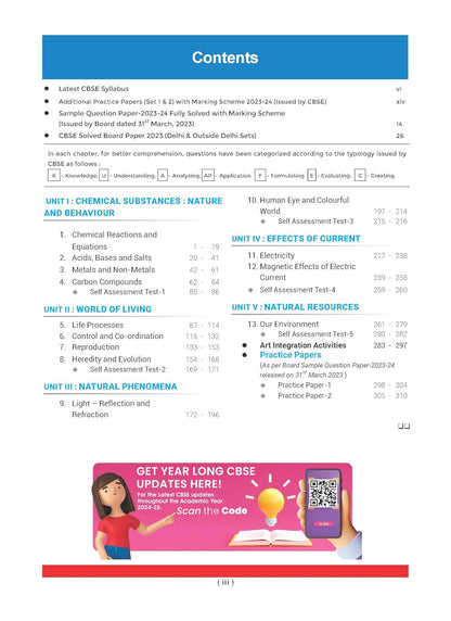 Oswaal CBSE Question Bank Class 10 Science, Chapterwise and Topicwise Solved Papers For Board Exams 2025