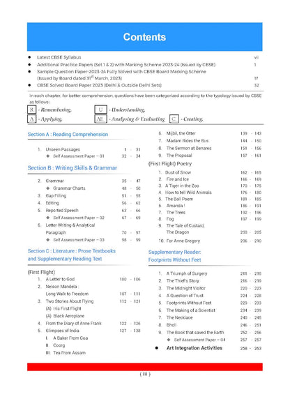 Oswaal CBSE Question Bank Class 10 English Language & Literature, Chapterwise and Topicwise Solved Papers For Board Exams 2025