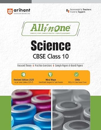 All In One Science CBSE Class 10th Based On Latest NCERT For CBSE Exams 2025 | Mind map in each chapter | Clear & Concise Theory | Intext & Chapter Exercises