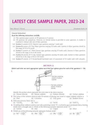 Together with CBSE Question Bank Class 10 Science for 2025 Exam (Chapterwise & Topicwise)