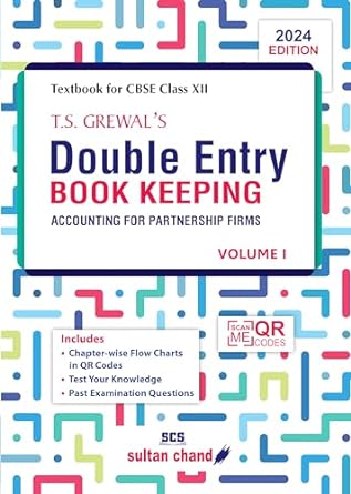 T.S. Grewal Double Entry Book Keeping (Vol.1) - Accounting For Partnership Firms: Textbook for CBSE Class 12 (2024-25 Examination) | ts grewal