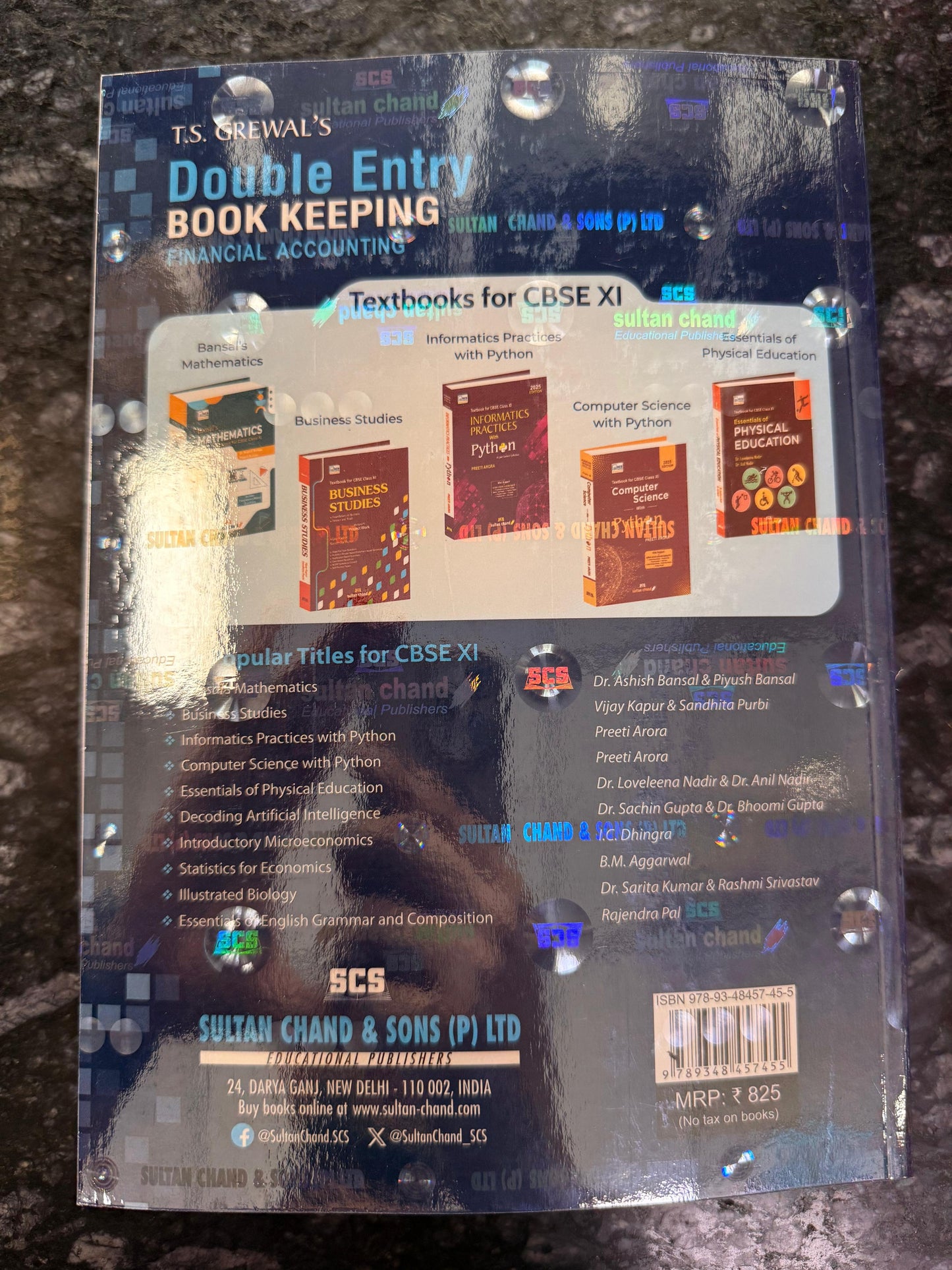 T.S. GREWAL DOUBLE ENTRY BOOK KEEPING FOR CLASS - 11 | 2025 |  ts grewal
