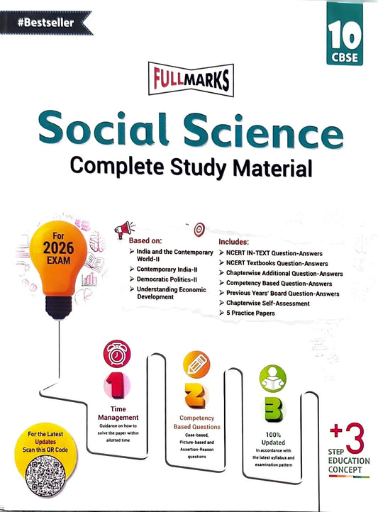 Full Marks Social Science CBSE Support Book Class 10 | NCERT Solutions | Question Bank | Reference Books | Help Books | Chapterwise Solutions | NCERT Textual Questions | Study Material | SST