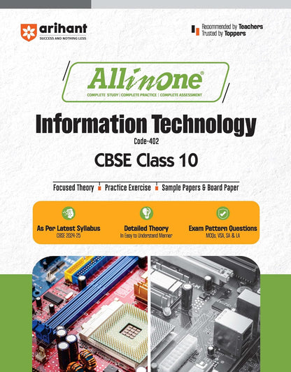 All In One Information Technology CBSE Class 10th Based On Latest NCERT For CBSE Exams 2025 | Mind map in each chapter | Clear & Concise Theory